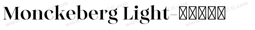 Monckeberg Light字体转换